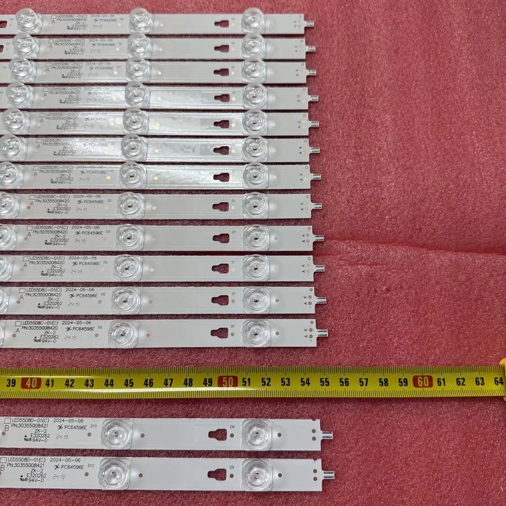 554mm 14pcs/set LED Backlight for LS55H610N LU55H31 U55X31 U55X31J F55Y F55N G55Y-S GD5551A UHD-55F SU55MK J550U JVC LT55MK770