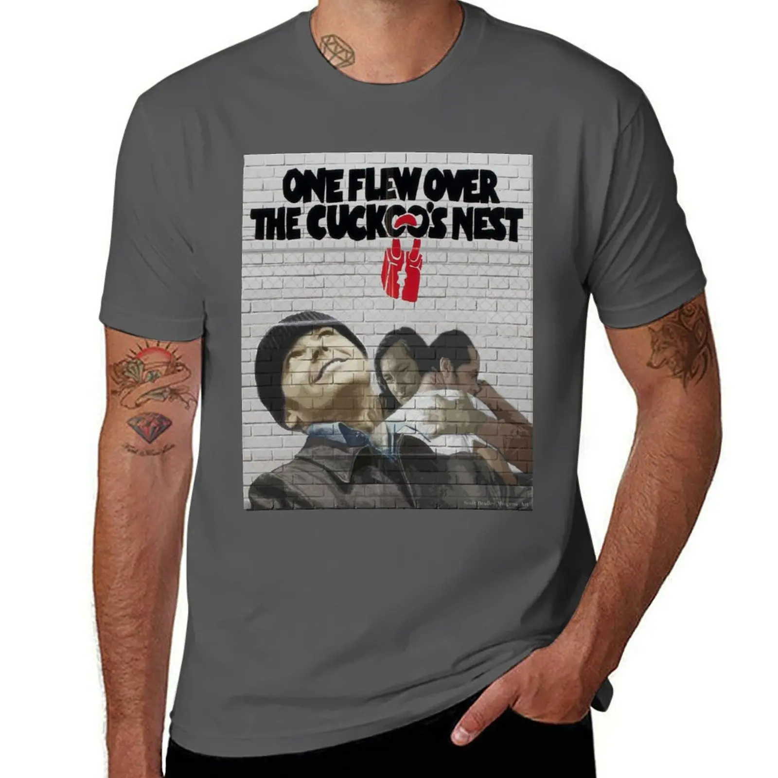 

the Over Cuckoos effect Wall art flew One nest- T-Shirt Festive Simple T-Shirt