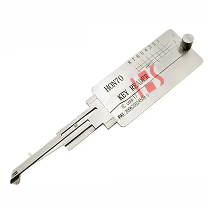 

Locksmith Supplies Lishi Pick HON70 Motorcycle Lock Tooth Number Reader Lishi HON70 Decoder for