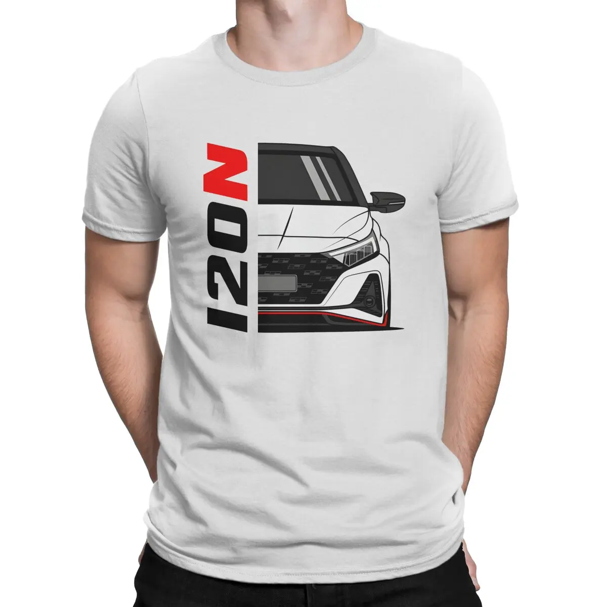 KDM I20 N Performance Men T Shirt KDM Crazy Tee Shirt Short Sleeve Round Collar T-Shirt Pure Cotton Printed Clothing