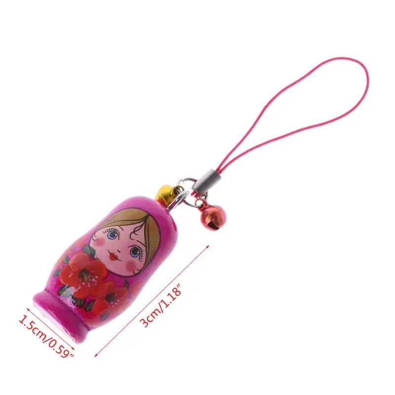 Matrioshka – poupée imbriquée faite à la main, pendentif Souvenir, accessoire de sac pour enfants