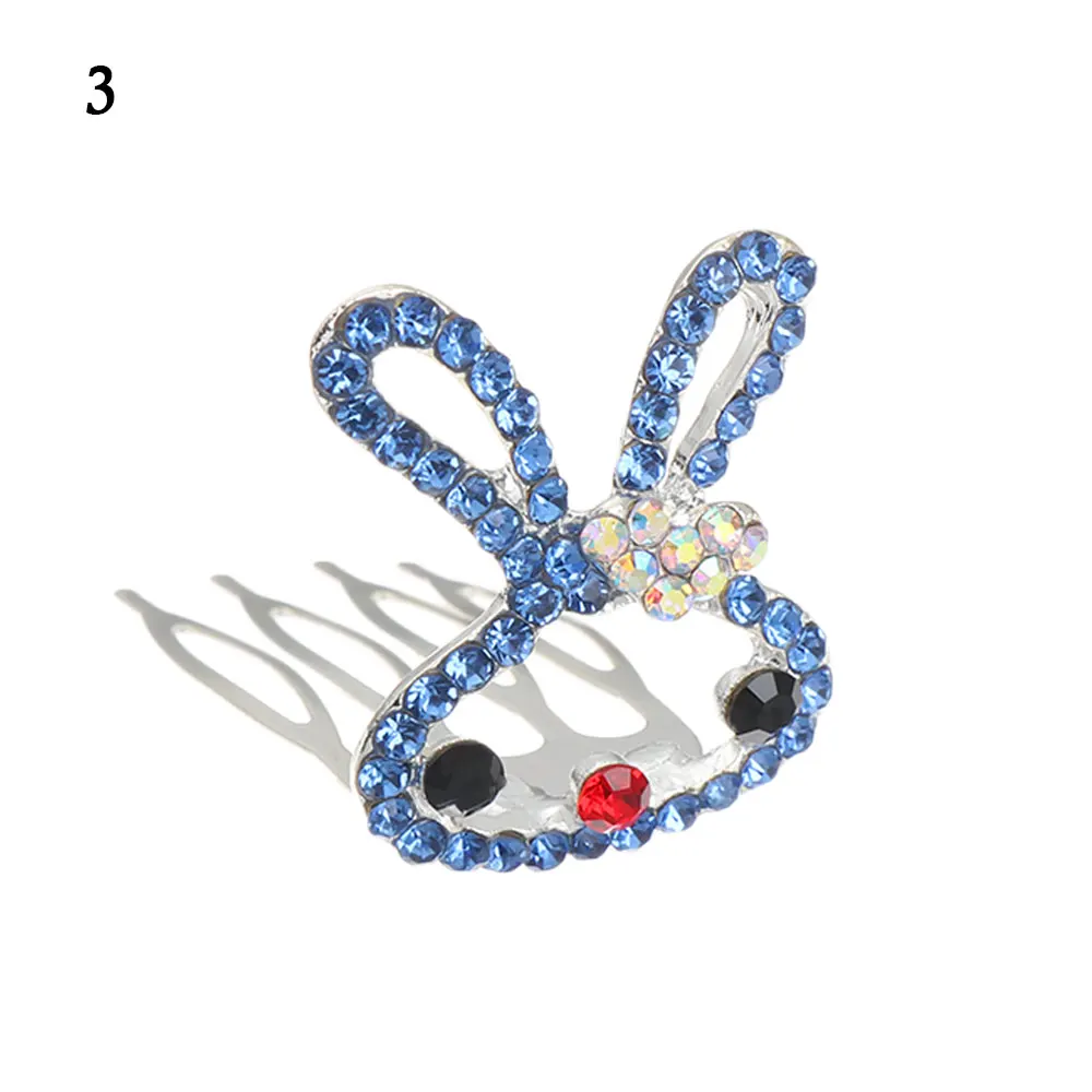 

Girl Party Crystal Crown Comb Children's Headwear Rabbit Hairpin