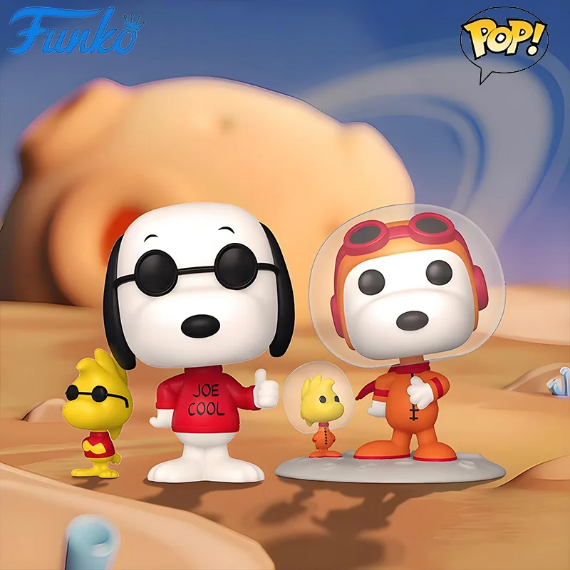 

Genuine Edition FUNKO POP Peanuts Comics Snoopy in Space Anime Actiontrendy Peripheral Doll Statue Collectible Model Christmas