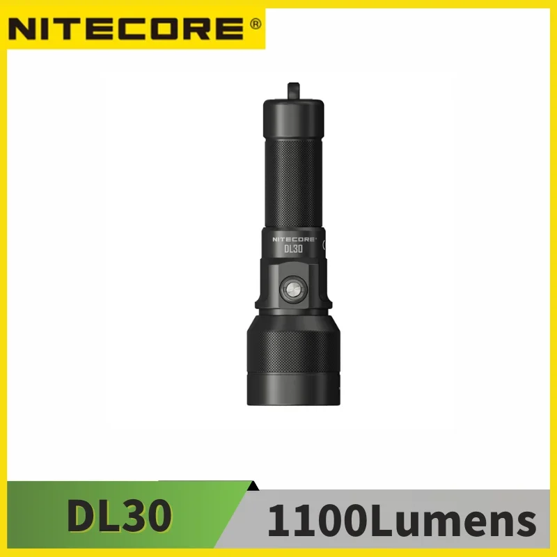 

NITECORE DL30 1100 Lumens Dive Flashlight For 100 Meters Submersible 788m Long Range Spotlight With 5300mAh Rechargeable Battery