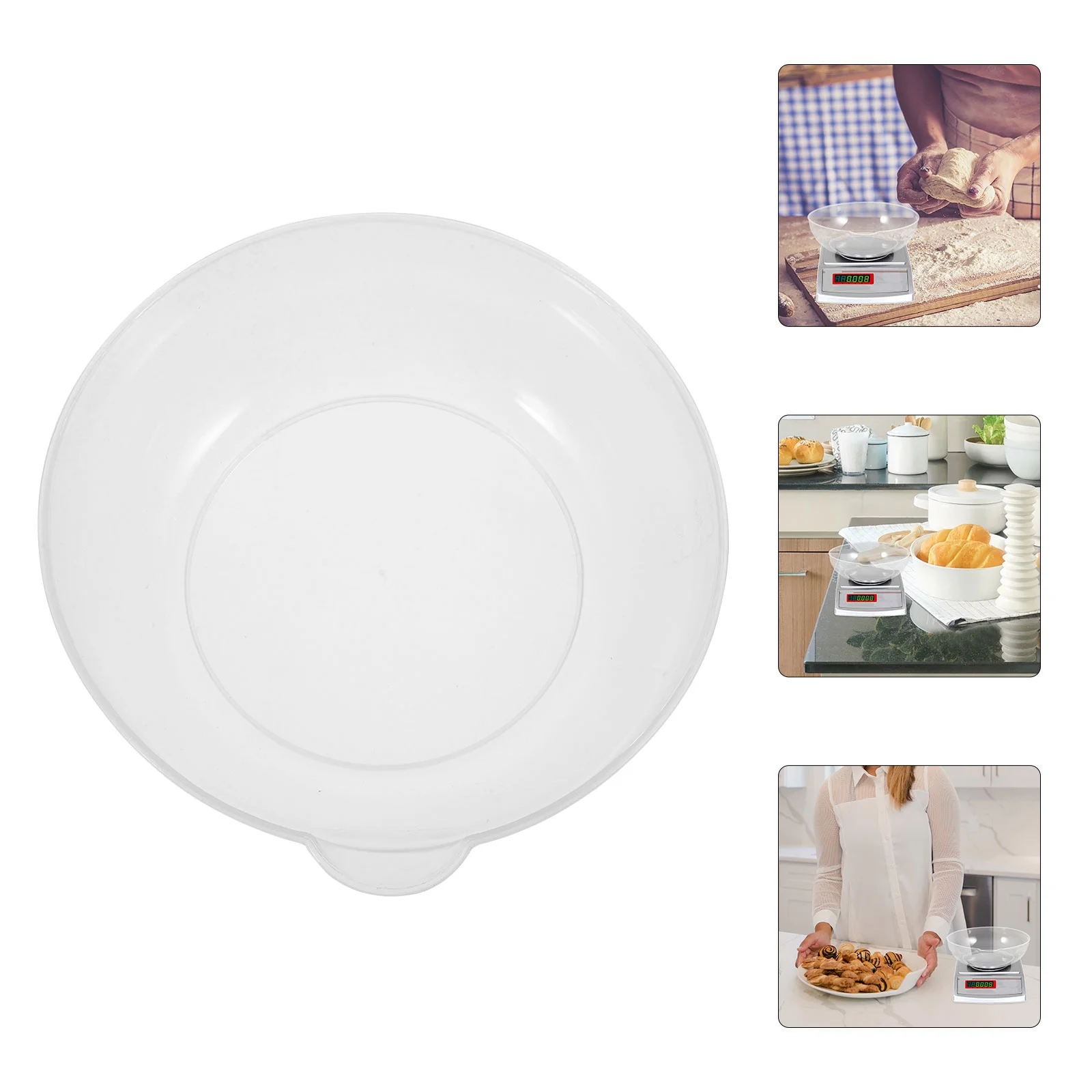 Pocket Weighing Pan Digital Kitchen Scale Powder Pans for Gram Scales Plastic Tray Decor Measuring