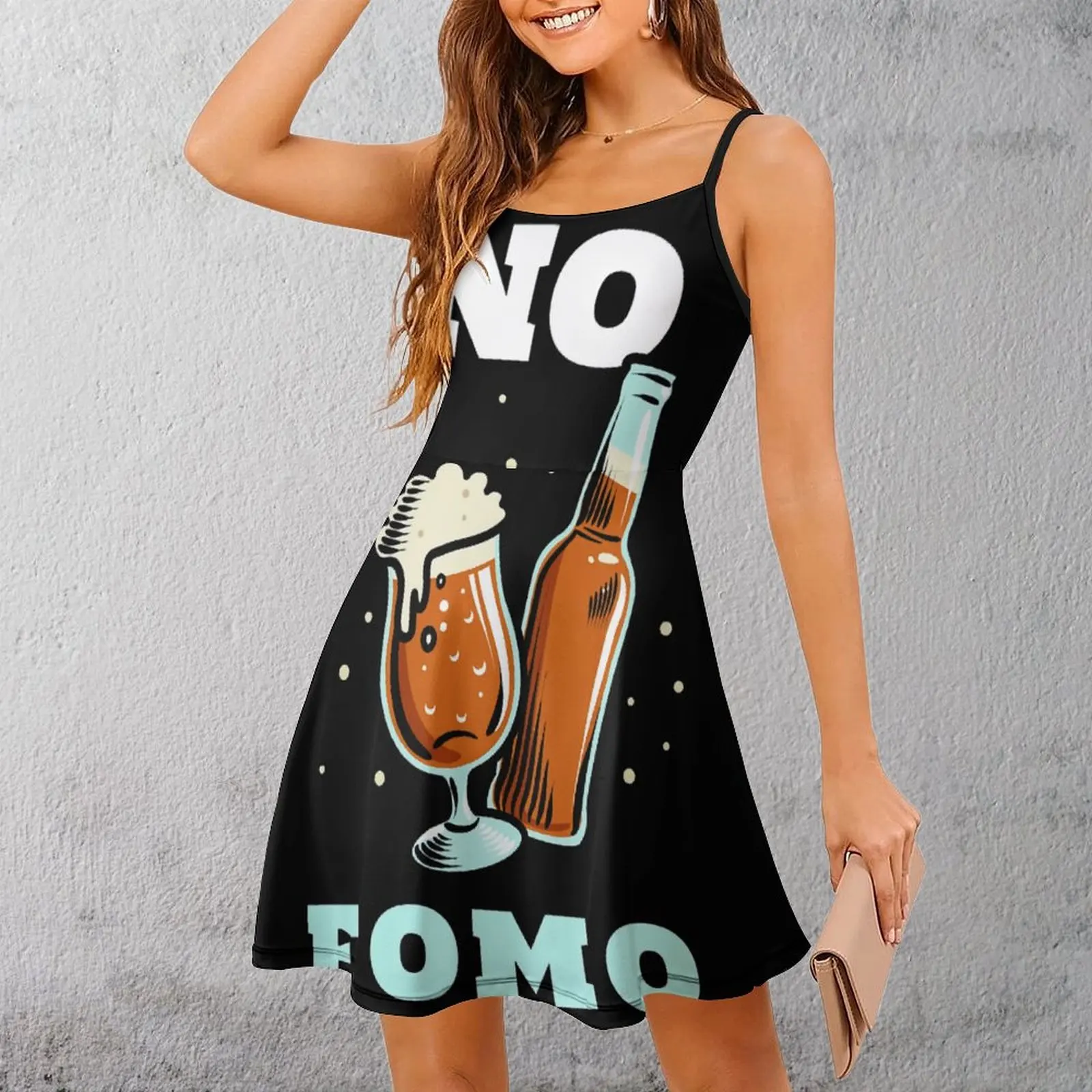 No FOMO Classic Premium Sexy  Woman's Dress Women's Sling Dress Funny Novelty  Clubs Suspender Dress