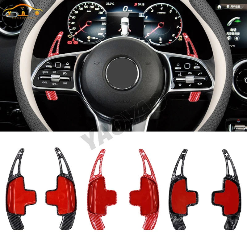 Extensão do deslocador do volante para o Benz de Mercedes, pá da fibra do carbono, GLA, GLC, GLE, GLK, CLA45, C63, W205, W213, AMG, CLS