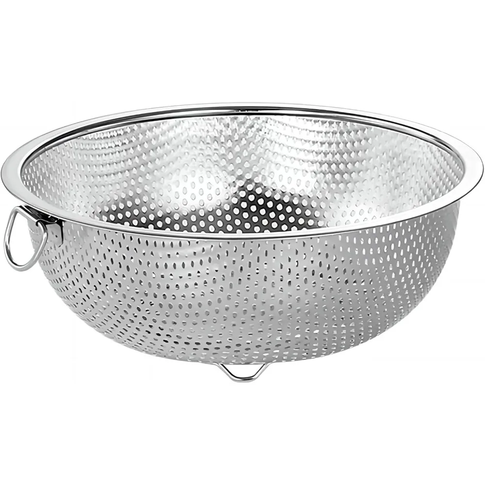 

Food Pasta Colanders and Strainers for Kitchen Stainless Steel Collander, Kitchen Mesh Colander Large Metal Strainer for Pasta,