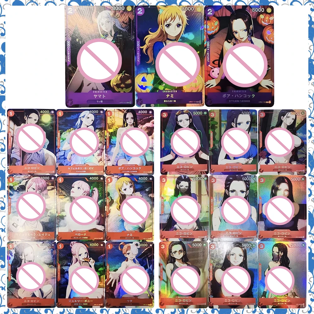 

Цельный 9 шт./компл., аниме «сделай сам», ACG, игры для мальчиков, игрушки, подарки на Рождество, день рождения, коллекционные карты, настольная игра Nefertari D Vivi Ulti Nami