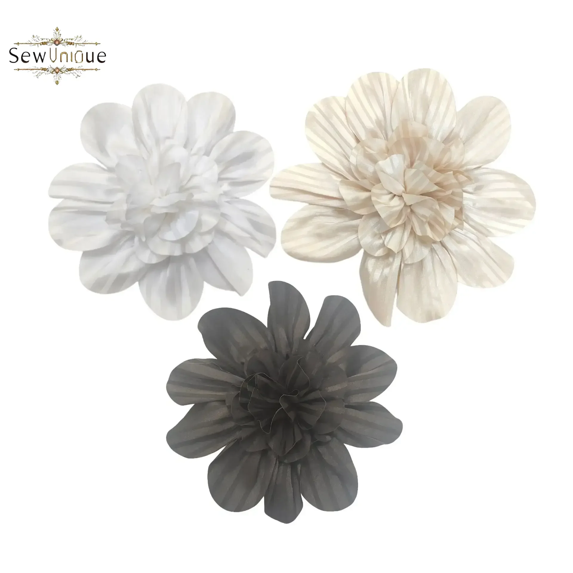 

Summer New Simple Three-color Fabric Flower Corsage Skirt Plus Pin Clothing Accessories