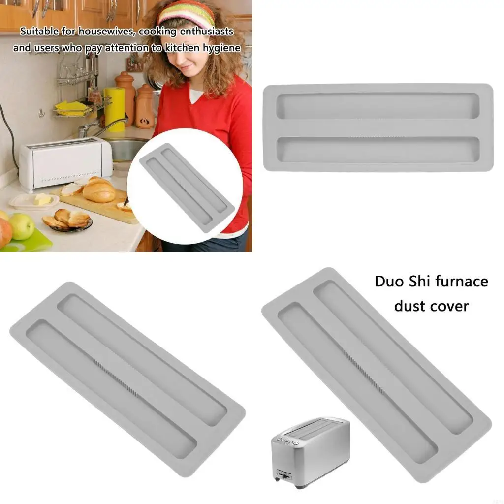 J6PE Protective Silicone Dust Cover for Long Toaster Kitchen Appliances Accessories