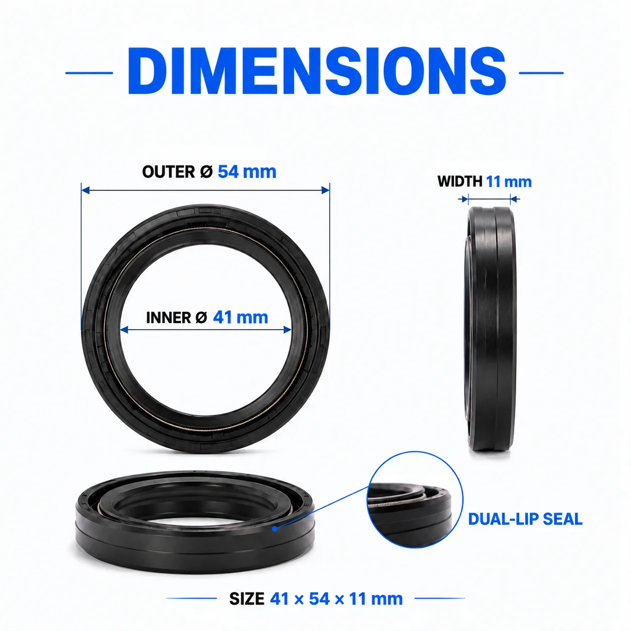 41x54x11mm Motorcycle Front Fork Oil Seal For Ducati 350 SS 750 Monster Supersport 851 888 SBK SP5 Strada 900 Monster Superlight