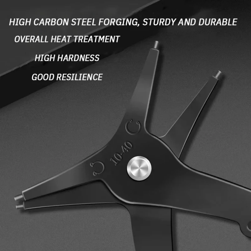 XMSJ Circlip Pliers 2 in 1 Internal and External Dual Purpose Pliers External Spring Pliers Large Retaining Ring Removal Tool