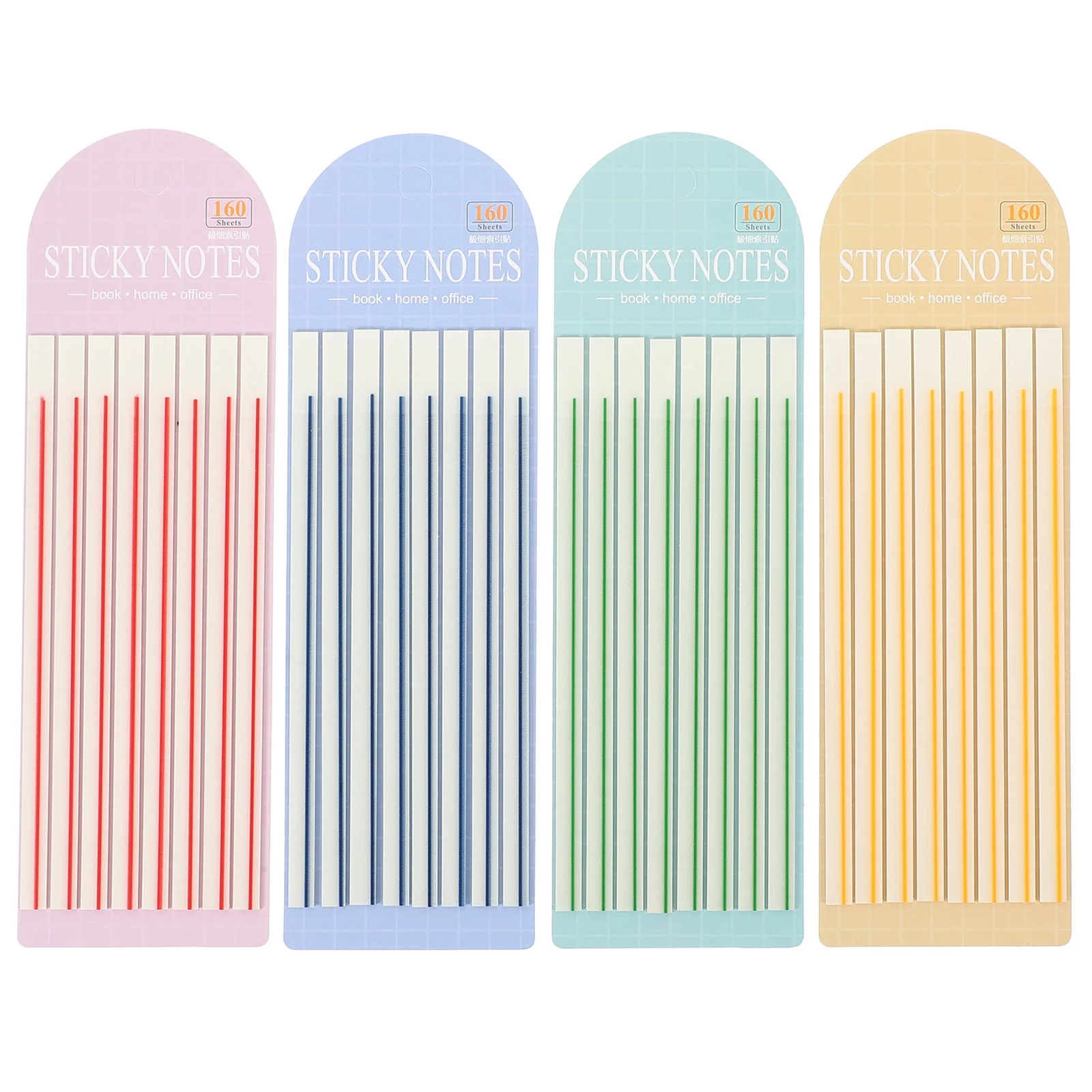 4 Books Stickers Highlighters Tabs for Annotating Strips Sentence Markers DIY Bookmarks Page