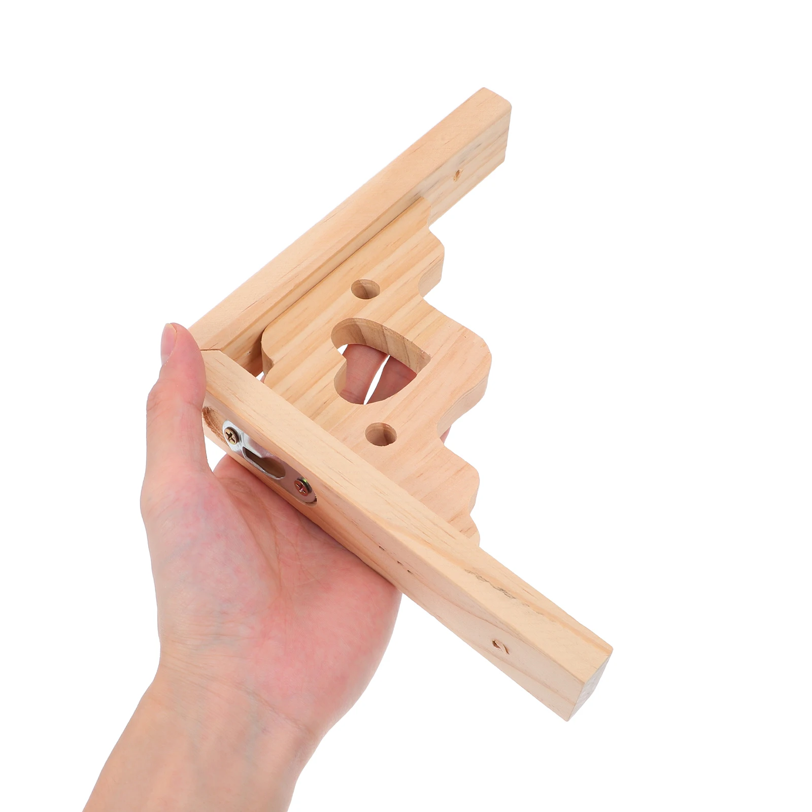 

Solid Wood Wall Shelves Furniture Angle Brackets Tripod Decorative Shelf Mounting