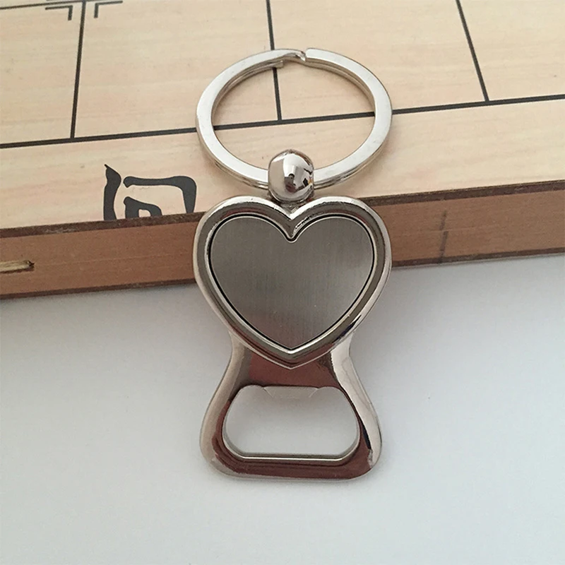 1PC heart shaped Beer Bottle Opener Key Chain Portable party Small Gift..