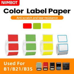 NIIMBOT-máquina de impresión de etiquetas de color, papel impermeable, resistente al aceite, resistente a roturas, B21/B203/B3S