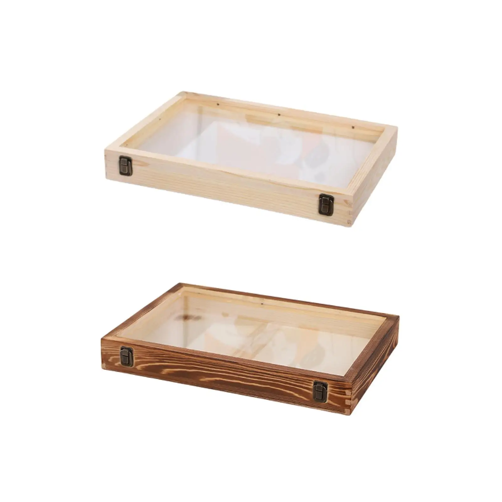 Shadow Photo Frame Rectangle Storage Box Rustic Dried Flower Display Frame for