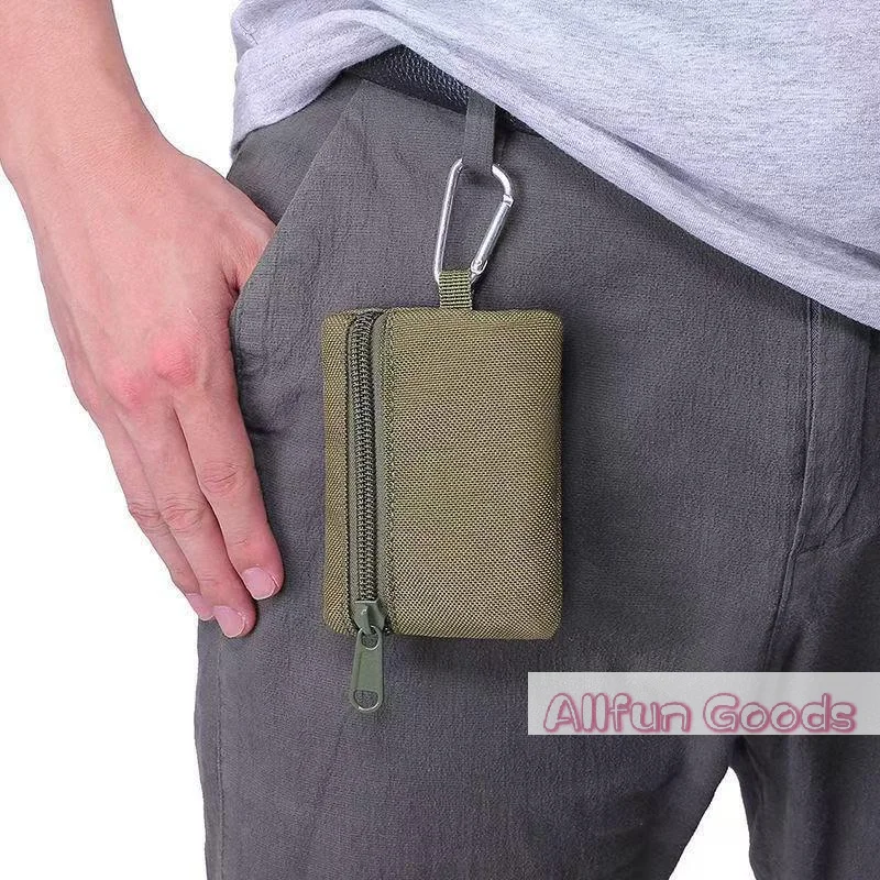 [TG835]Military-Style Tactical Mini Pouch: Multi-Functional Waist Bag For Coins, Keys & Outdoor Sports