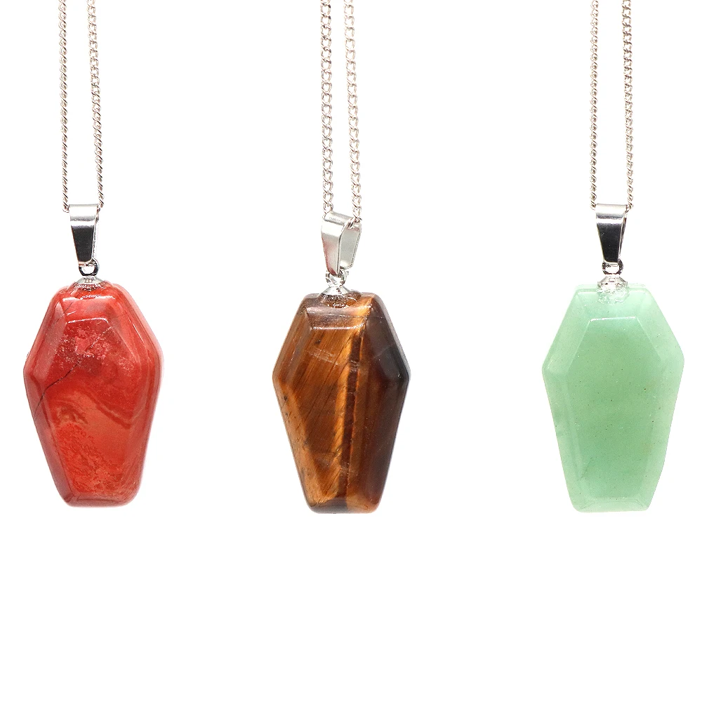 

Хрустальная подвеска в виде гроба, подвеска на Хэллоуин, ожерелье с балансировкой энергии, пальцем, карманом, ювелирные изделия «сделай сам», счастливый подарок