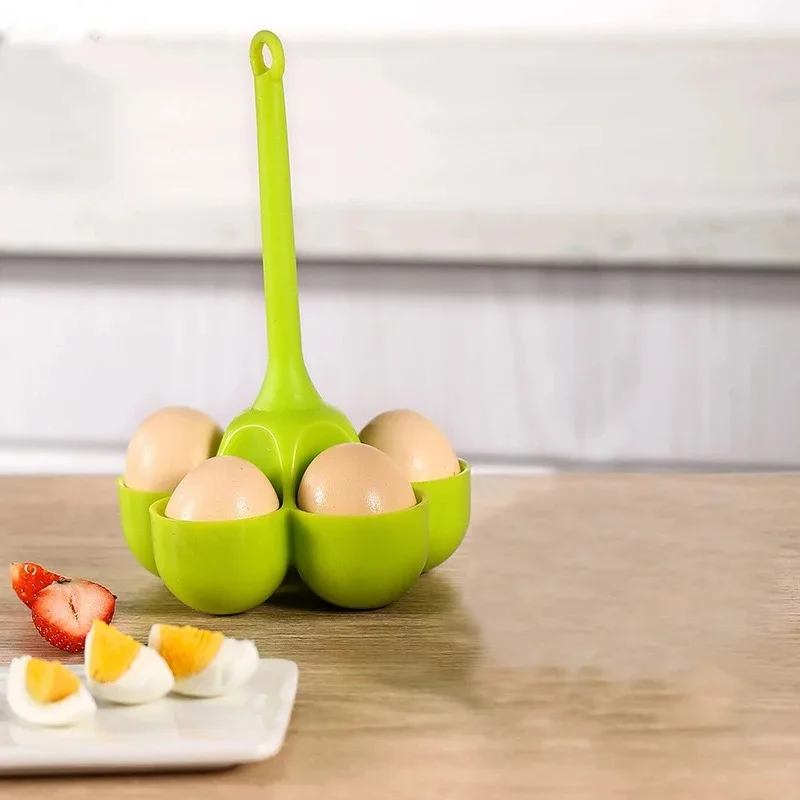 Silicone Egg Cooker High Temperature Resistant Creative 5-hole Egg Tray Kitchen Small Tool Children's Food