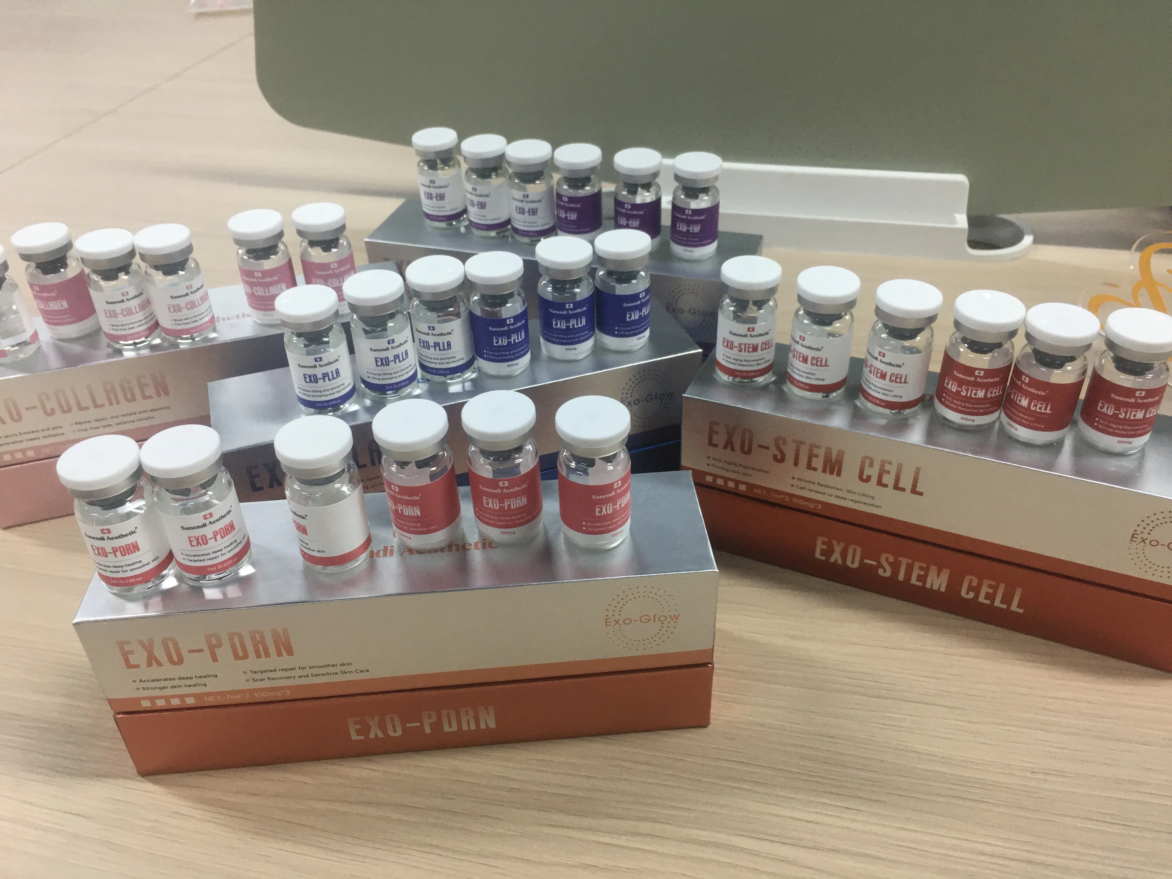 EXO-PDRN Korean Skin Care Facial Care Set HA Moisturizing Antioxidant Essence Stem Cell Serum Booster Anti-aging