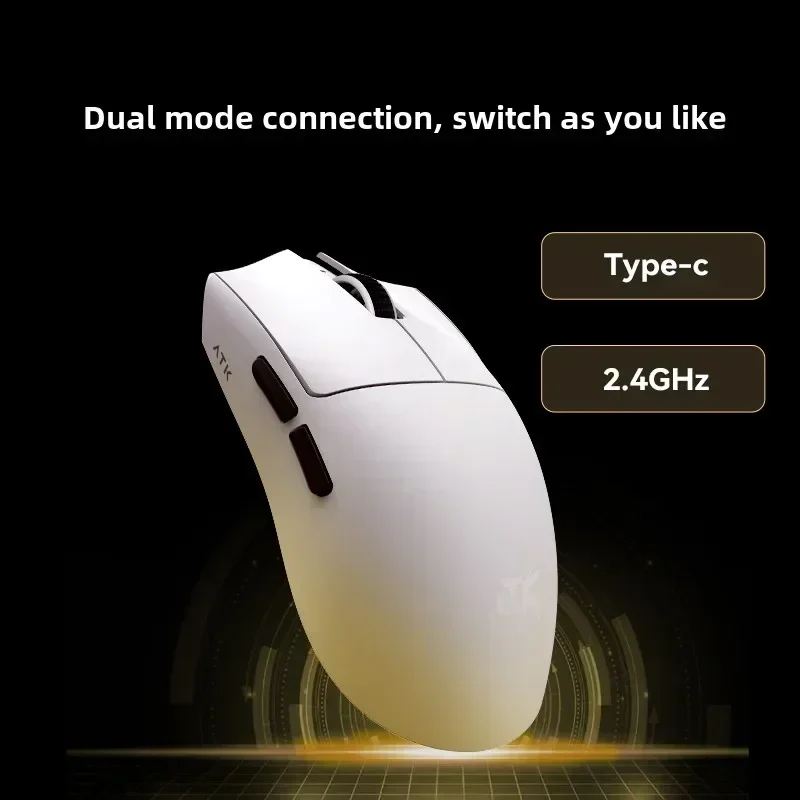 ATK X1 Ultimate Mouse 2.4g Wireless 8K Paw3950Ultra Lightweight Ergonomic FPS Gaming Mouse Custom Gamer Gift Office Mouse