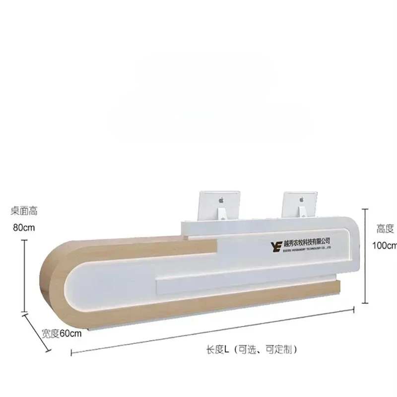 

Lectern Simple Reception Beauty Salon Modern Furniture Home Counter Mirror Center Table Stores Escritorio Cosmetics Bank