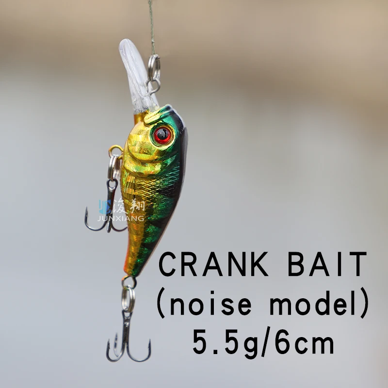 Rock little fat man Minoluya-Cebo de superficie flotante falso, cebo de lubina deformado de agua dulce, tipo oscilante con lengua depr, 5,5g, 6cm