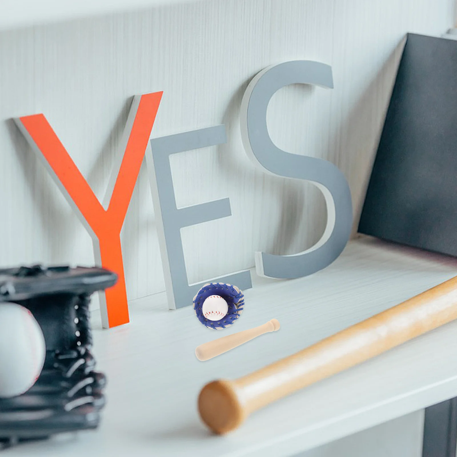 1 ensemble de balles de sport pour maison de poupée en PU, accessoires, jeux miniatures, ensembles de jeux d'extérieur et d'intérieur