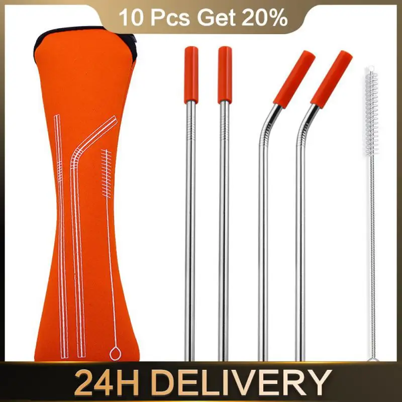 Stainless Steel Scratch-resistant Sustainable Eco-friendly Alternative To Plastic Straws Drinking Straws Reusable Steel Straws