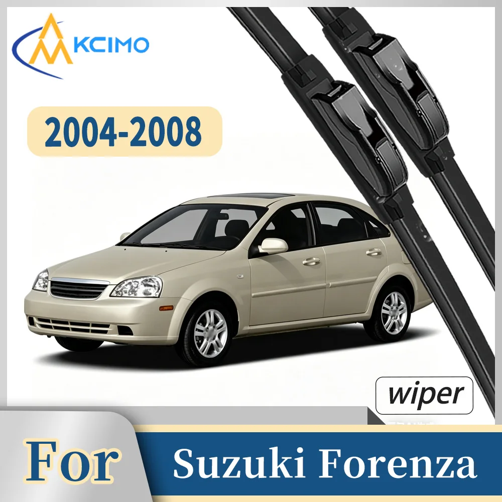 

Premium Rubber Front Windscreen Wiper Blades For Suzuki Forenza Reno 2004-2008 Smooth Wiping Waterproof Windshield Kit 2Pcs