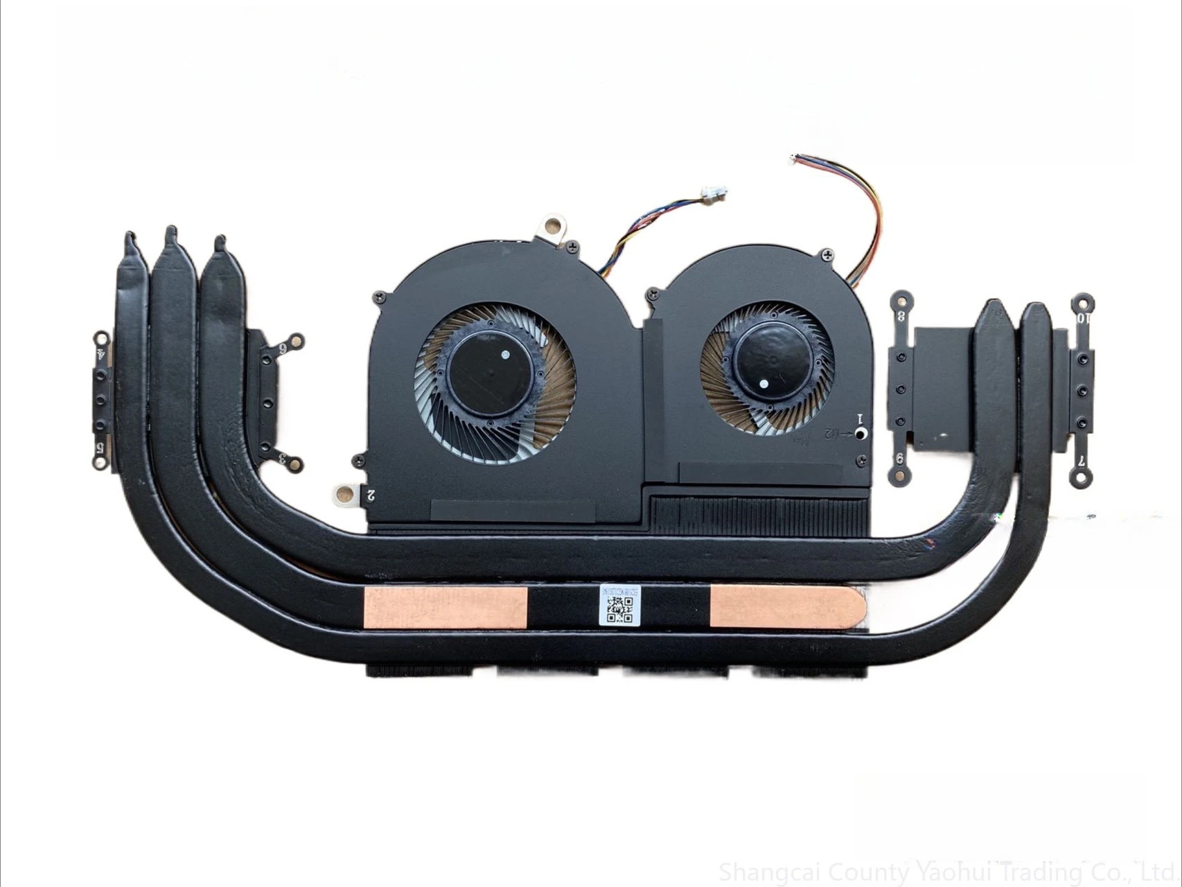 For MSI Summit E16 Flip Evo MS-1591 Radiator Fan, Cooling Module Copper Tube