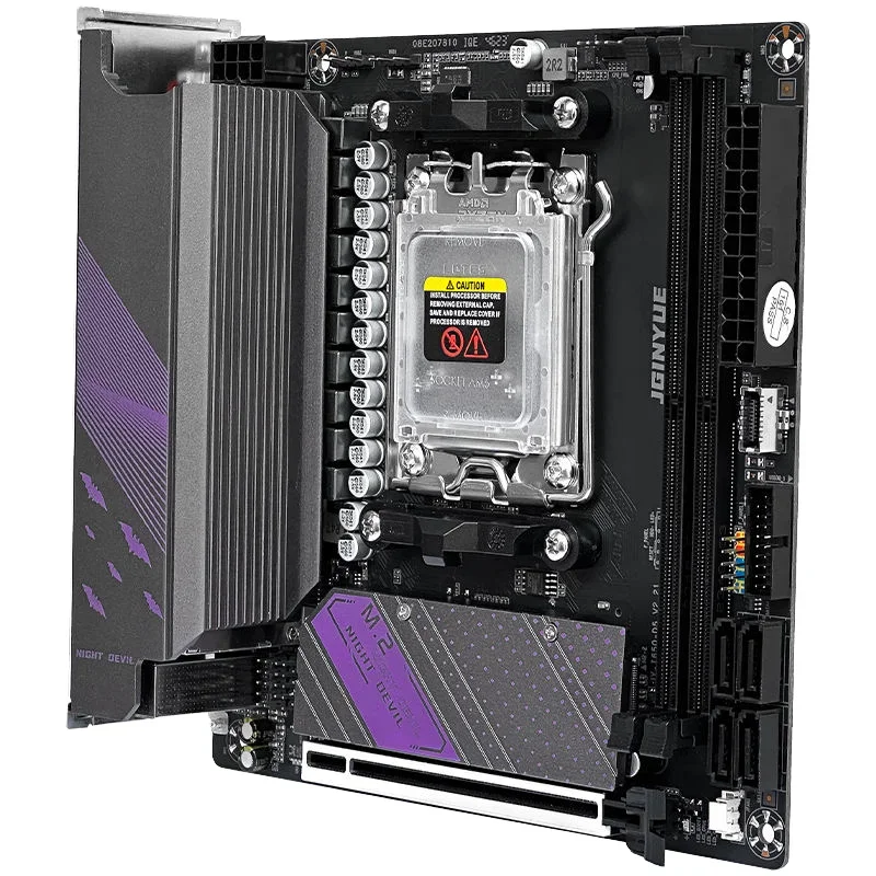 

JGINYUE B650i Night Devil AM5 ITX DDR5 Gaming PC Motherboard Supports Ryzen 7000 Series CPU Processors