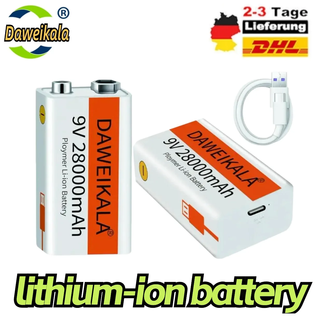 

2024 9V 28000mAh li-ion Rechargeable battery Micro USB Batteries9 v lithium for Multimeter Microphone Toy Remote Control KTV use