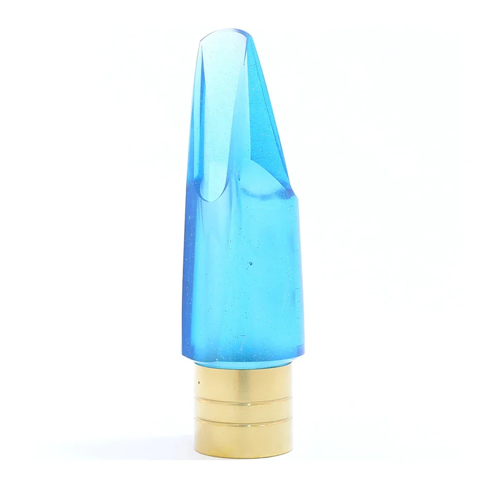 

Professional tenor saxophone mouthpiece high quality blue crystal mouthpiece semi-metal jazz instrument accessories