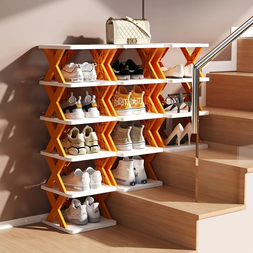 Stackable Shoe Rack High-capacity MultiLayer Detachable Shoes Shelf Multi-Functional Simplicity Household Dormitory Storage Rack