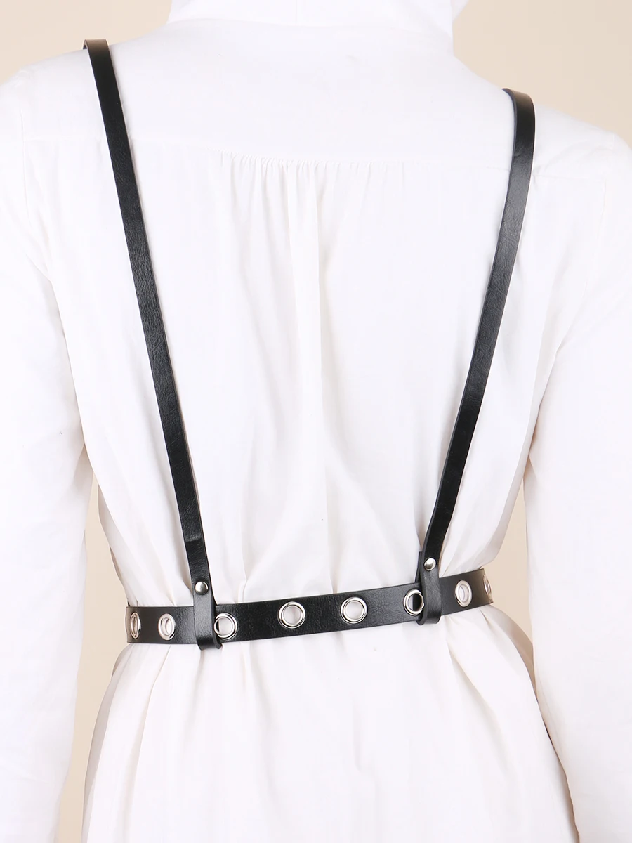 Punk Rock Heavy Metal Band Ladies's Belts Waist Decorative Eyelet  shoulder Strap Girdle Adjustable Pin buckle On Shirt Dress