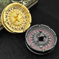 D&D Game Metal Fidget Spinner Roulette Dice Suitable for Game Decisions, Spin Metal Dice Spin Roulette Dice Gift Table Game