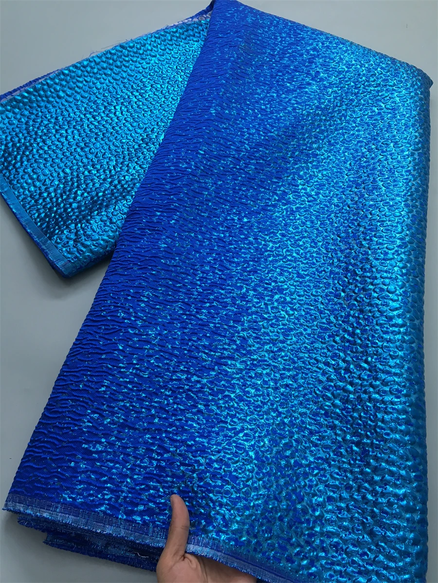 Latest Jacquard African Lace Fabric Brocade Nigerian Lace Fabric High Quality Luxury for Women Party Dresses Sewing,5Yards 4152