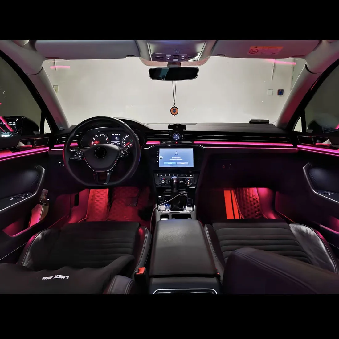 Ambient Light Kit For Volkswagen Magotan B8 2017-2024 Interior LED 64 Color Symphony Dynamic Atmosphere Lamp APP Control