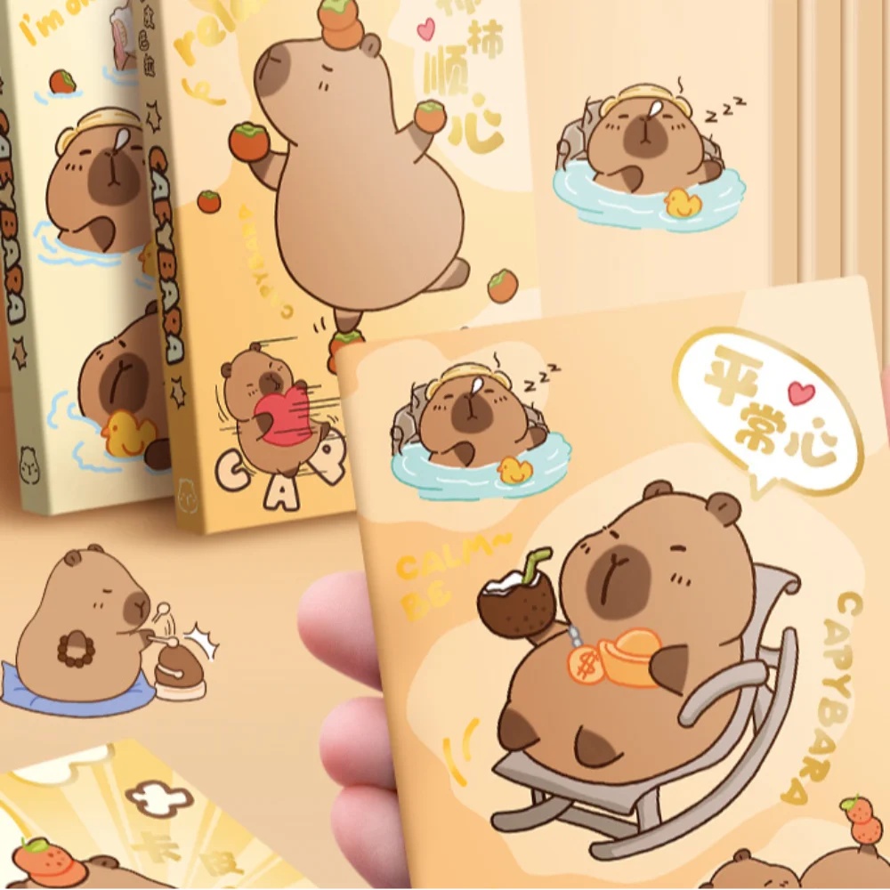 Diario Planner Memo Notes Capybara Notebook Cartoon ispessimento A7 Pocket Notepad Portable INS Portable Mini Notebook Stationery