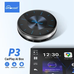 Ottocast P3 CarPlay TV Box for Net flix Spotify Android Auto Car Play Accesiories Wireless Ai Adapter Automotive Smart systems