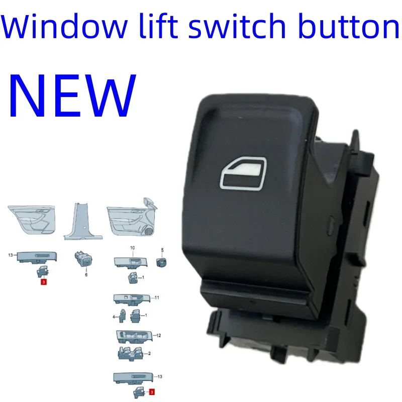 NEW Power Window Switch Knop Skoda Fabia Rapid Applicable to 5JA959855 / 5JA 959 855A switch button 2013-2019 car parts