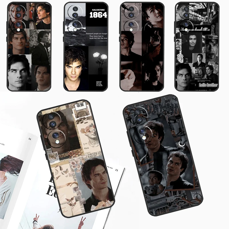 Damon Salvatore The Vampire Diaries Case For Huawei Nova 11i 8i 3i 11 Pro 10 9 SE 5T Y60 Y61 Y70 Y90 Y91 P20 P30 P40 Lite Cover