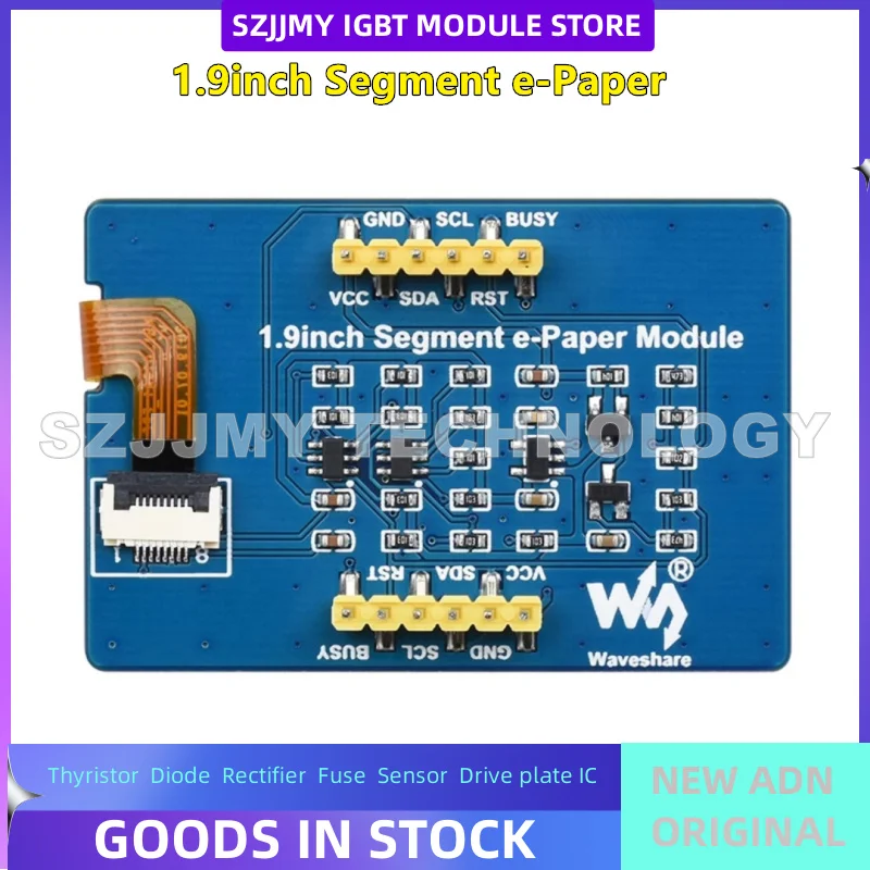 Modulo schermo inchiostro codice segmento da 1,9 pollici 91 segmenti di temporizzazione/temperatura/umidità/schermo misuratore di potenza aggiornamento locale