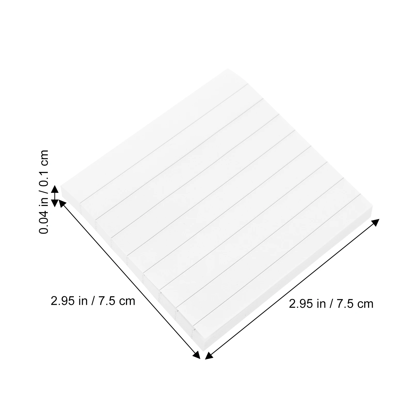 

10pcs Adhesive Notes Memo Pads Horizontal Note Pad Self adhesive Square Book Markers Striping Paper Notepads Notebook Stickers