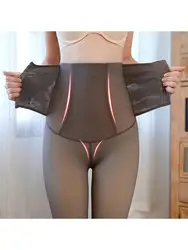 Leggings modellanti per il corpo delle donne Sexy nuovo bottone a tre file inverno peluche addensato a vita alta addominale tumking sollevamento dell'anca 260G