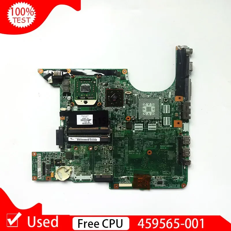 Used 459565-001 For HP Pavilion Dv6000 Dv6500 Dv6700 Notebook Dv6800 Dv6900 Laptop Motherboard DA0AT1MB8H0 With CPU