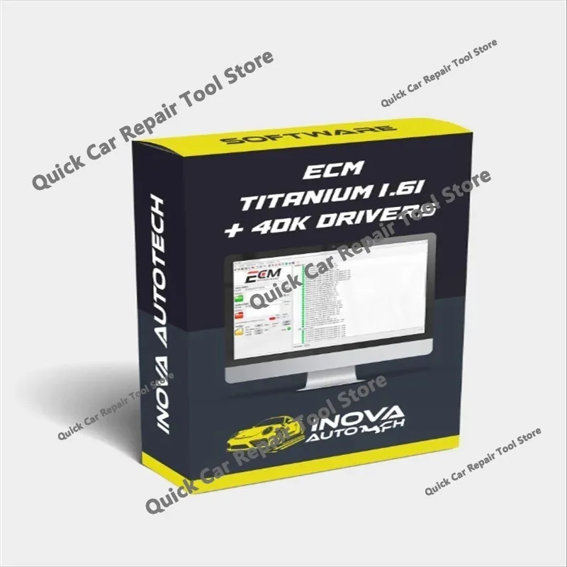 2026 hot sell newest Car Tool Software ECM TITANIUM 1.61 with 26000+Driver ECM 18259+Drivers for Ecu Tool Link/CD /USB Windows10